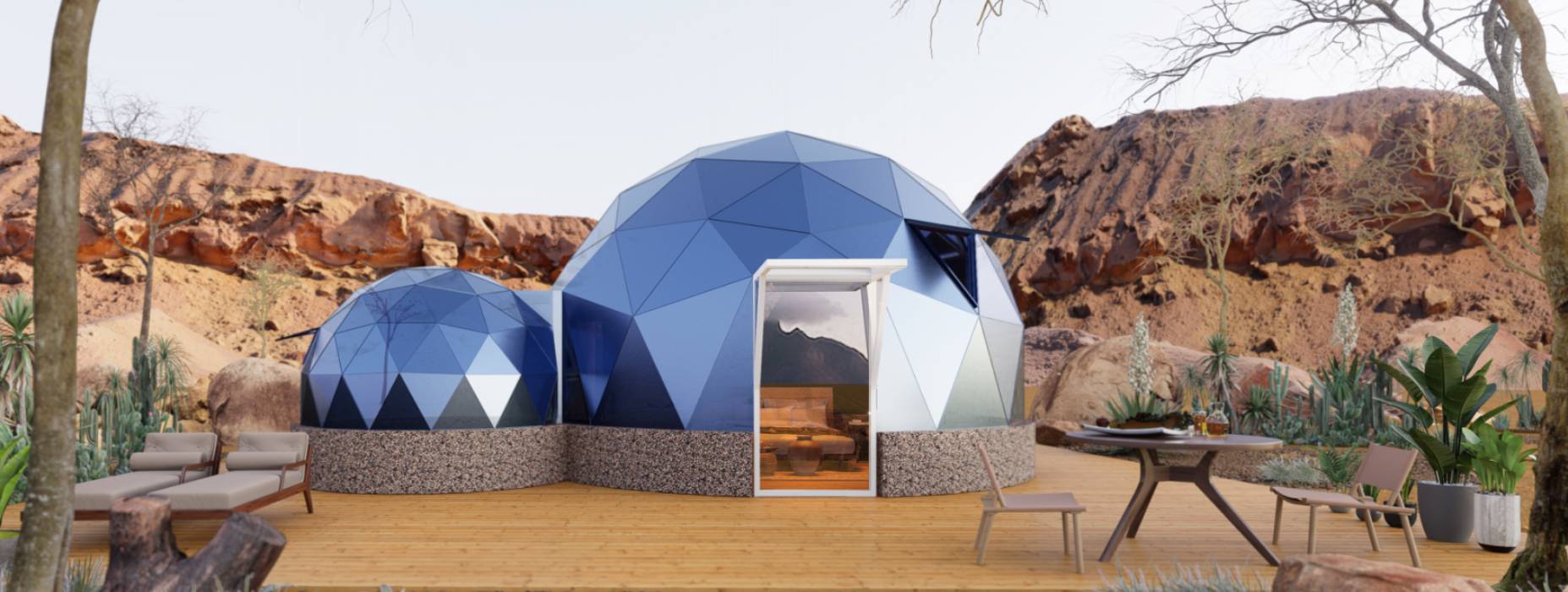 德化县球形智能光伏玻璃星空房